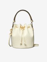 TORY BURCH - Women T Monogram Leather Mini Bucket Bag