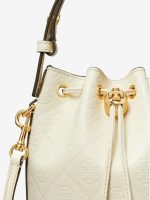 TORY BURCH - Women T Monogram Leather Mini Bucket Bag - Image 4
