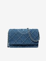 TORY BURCH - Women Fleming Denim Chain Wallet