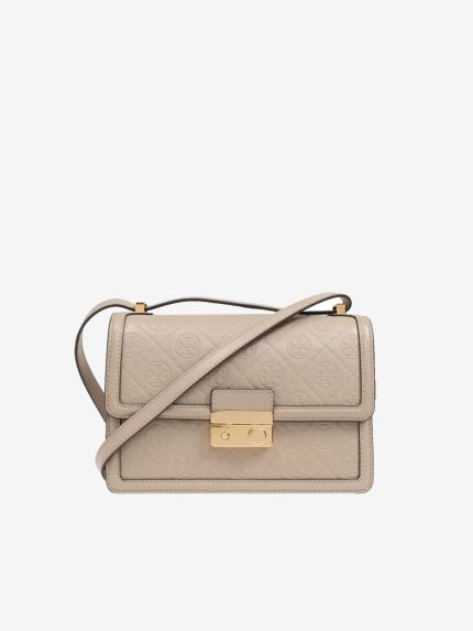 TORY BURCH - Women T Monogram Leather Shoulder Bag