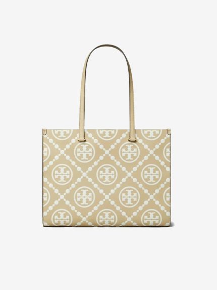 TORY BURCH - Women T Monogram Contrast Embossed Tote Bag