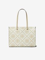 TORY BURCH - Women T Monogram Contrast Embossed Tote Bag - Image 4