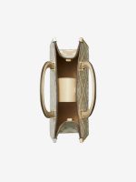 TORY BURCH - Women T Monogram Contrast Embossed Square Tote Bag - Image 6