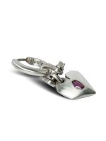 PARTS OF FOUR - Jazz's Solid Heart Earring (Extra Small, 0.2 CT, Ruby Slice, MA+RUB) - Image 2