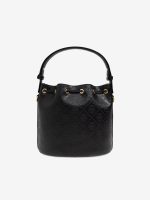TORY BURCH - Women T Monogram Leather Bucket Bag - Image 4