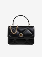 TORY BURCH - Women Kira Diamond Quilt Mini Top Handle Chain Wallet