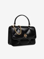 TORY BURCH - Women Kira Diamond Quilt Mini Top Handle Chain Wallet - Image 3