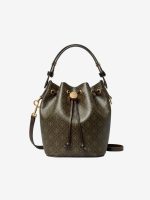 TORY BURCH - Women T Monogram Coated Canvas Mini Bucket Bag