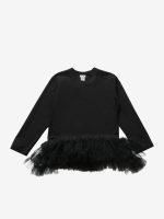 COMME DES GARCONS  NOIR - Women Waist Tulled Accent LS Top - Image 5
