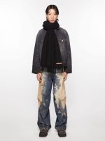 ACNE STUDIOS - Unisex Fringe Oversized Wool Scarf - Image 3