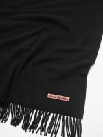 ACNE STUDIOS - Unisex Fringe Oversized Wool Scarf - Image 4