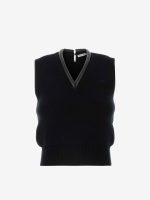 ALEXANDER WANG - Women Leather Tubular V-Neck Vest