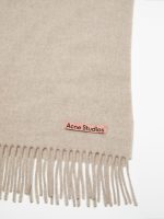 ACNE STUDIOS - Unisex Fringe Oversized Wool Scarf - Image 5