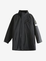STONE ISLAND - Men Classic High Neck Long Coat - Image 4