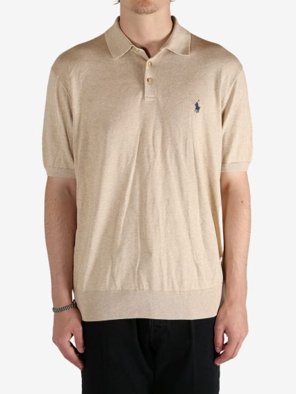 POLO RALPH LAUREN - Men Short Sleeve Cotton Placket Pullover Sweater