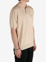 POLO RALPH LAUREN - Men Short Sleeve Cotton Placket Pullover Sweater - Image 2