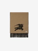 BURBERRY - Unisex 210X45 Knight Cashmere Reversible Scarf - Image 2
