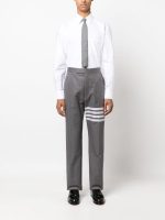THOM BROWNE - Men Classic Oxford Shirt With Grosgrain Placket - Image 3