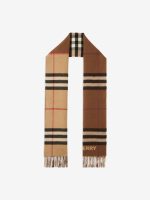 BURBERRY - Unisex Contrast Cashmere Scarf - Image 7