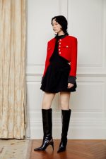 ODTD - Women Stand Collar Cavalier Cropped Jacket - Image 3