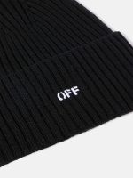 OFF WHITE - Men Offstamp Loose Knit Beanie - Image 2