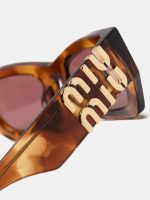 MIU MIU - Women Rectangular Sunglasses - Image 3