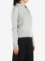 AMOMENTO - Women Sheer Collar Pullover Knitwear - Image 2
