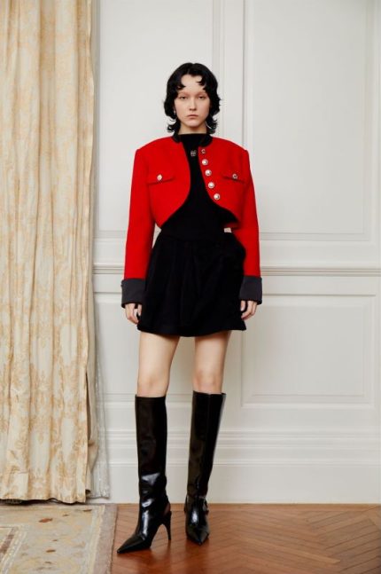 ODTD - Women Stand Collar Cavalier Cropped Jacket