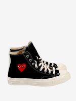 COMME DES GARCONS PLAY X CONVERSE - Unisex Chuck Taylor 70 Small Red Heart High Top Sneakers