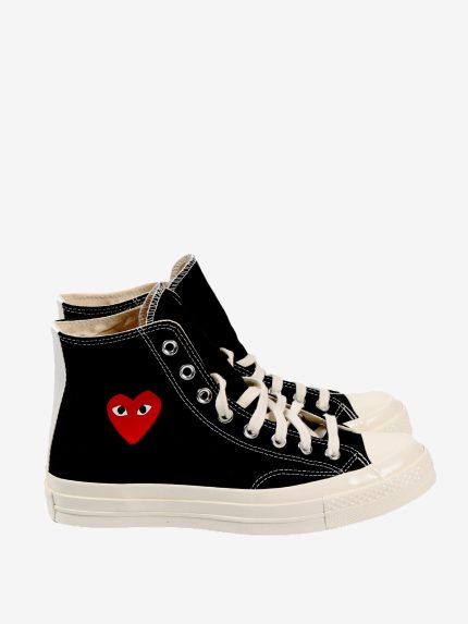 COMME DES GARCONS PLAY X CONVERSE - Unisex Chuck Taylor 70 Small Red Heart High Top Sneakers