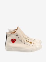 COMME DES GARCONS PLAY X CONVERSE - Chuck Taylor 70 Small Red Heart High Top Sneakers