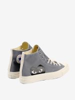 COMME DES GARCONS PLAY X CONVERSE - Chuck Taylor High Top Sneakers - Image 3
