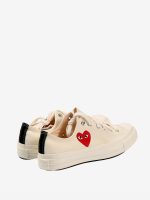 COMME DES GARCONS PLAY X CONVERSE - Chuck Taylor 70 Small Red Heart Low Top Sneakers - Image 3