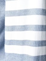 THOM BROWNE - Men 4 Bar Fitted Button Down Flannel Shirt - Image 5