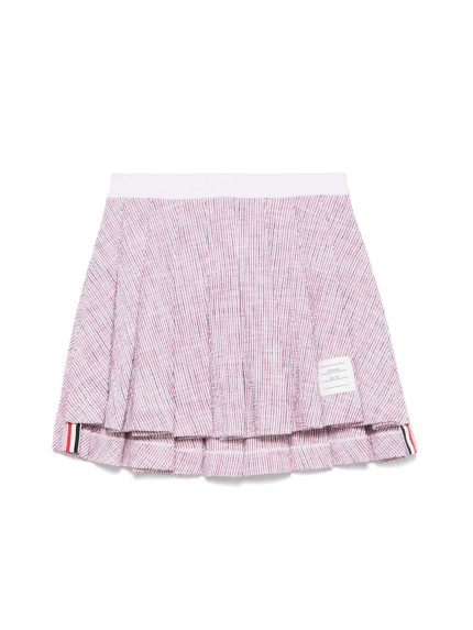 THOM BROWNE - Women Mini Backdrop Pleated Skirts