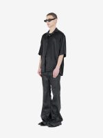 DET BLEV SENT - Men Silk Short Sleeve Shirt - Image 2