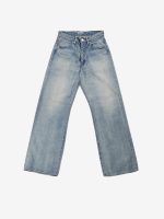 AURALEE - Women Selvedge Faded Light Denim Pants - Image 4