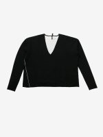 FAX COPY EXPRESS - Women Oversized V-Neck Sweater - Image 4