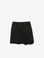 FAX COPY EXPRESS - Women Asymmetrical Pleated Midi Skirt - Image 4
