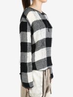 COMMUNS - Unisex Patterned Plaid Knitted Sweater - Image 2