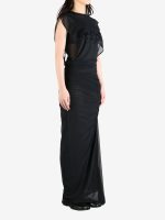 JEAN PAUL GAULTIER - Women Flock "Tattoo Ruban" Open Back Mesh Sleeveless Dress - Image 2