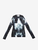 JEAN PAUL GAULTIER - Women Printed "Squeletor" Mesh Long Sleeves Top - Image 4