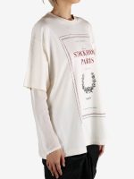 ACNE STUDIOS - Women Layered Print T-Shirt - Image 2