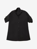 YOHJI YAMAMOTO - Women Side Gather Detail Coat - Image 4