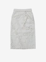 SHUSHU/TONG - Women Cutout Bow Patchwork Skirt - Image 4