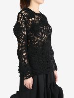 COMME DES GARCONS - Women Hollow Carved Design Sweater - Image 2