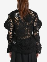 COMME DES GARCONS - Women Hollow Carved Design Sweater - Image 3