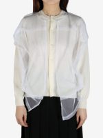 COMME DES GARCONS - Women Layered Button-Up Cardigan