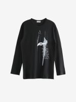 YOHJI YAMAMOTO POUR HOMME - Men Combed Single Jersey Basic LS Tee - Image 4