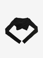 RICK OWENS LILIES - Women Jade LS Crop Top - Image 4